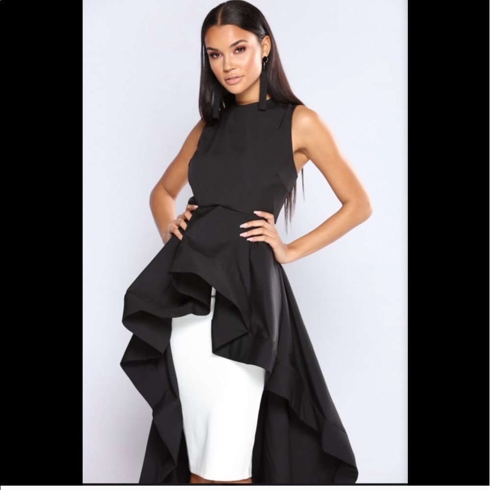Fashion Nova black party top - Picture 3 of 5